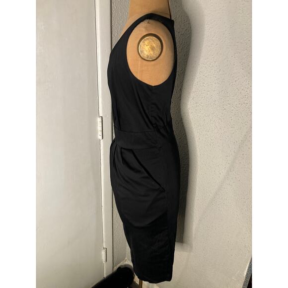 Mossimo Supply Co. Black Sheath Dress  4 Work Formal Event LBD Coquette Girl - Picture 5 of 12